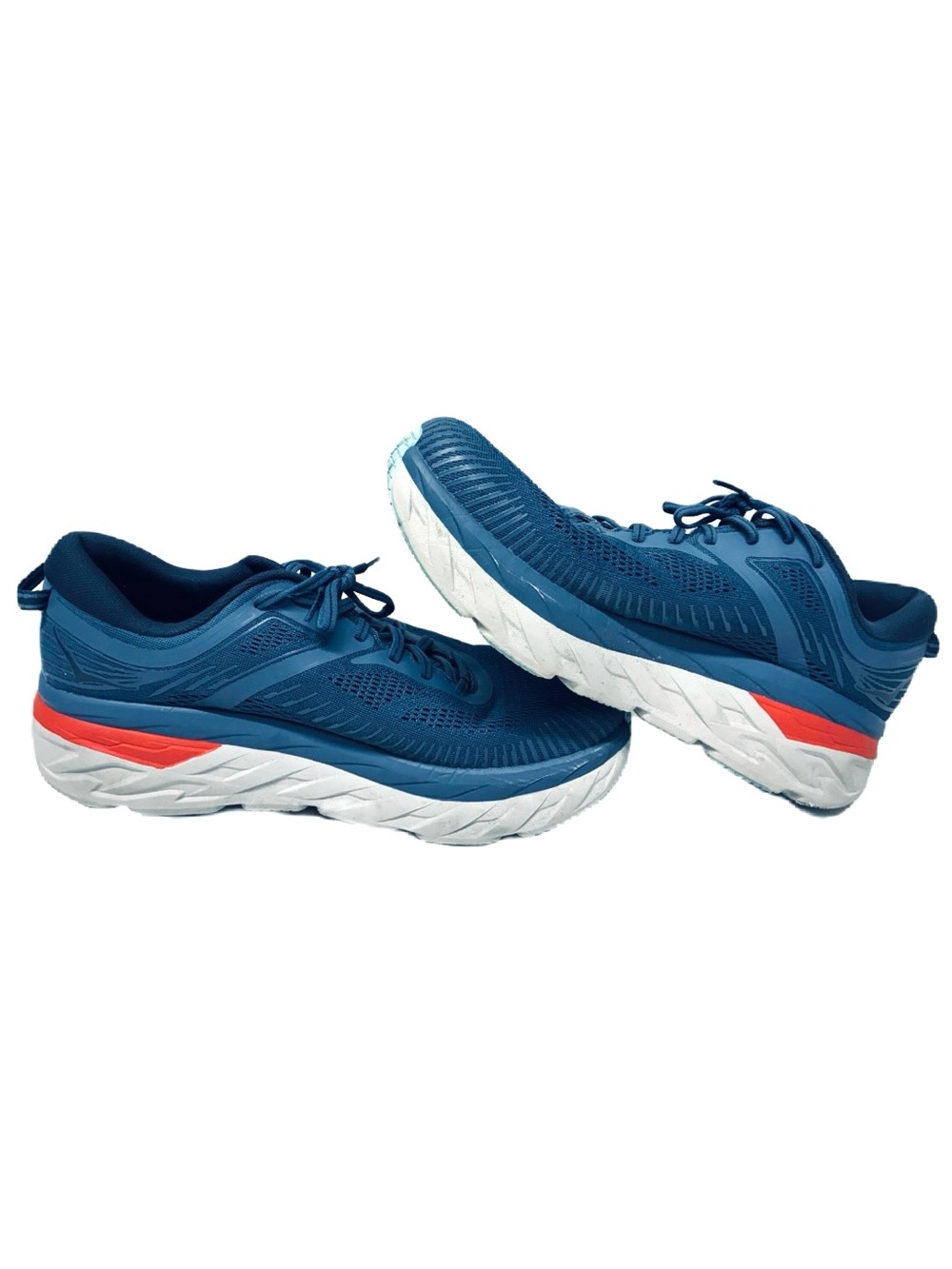 Hoka One One Bondi 7 Men's Running Shoes Navy Blue Size US 12 1110518 RTOS